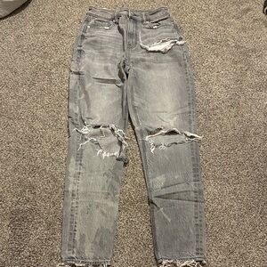 American Eagle Outfitters Gray mom jeans